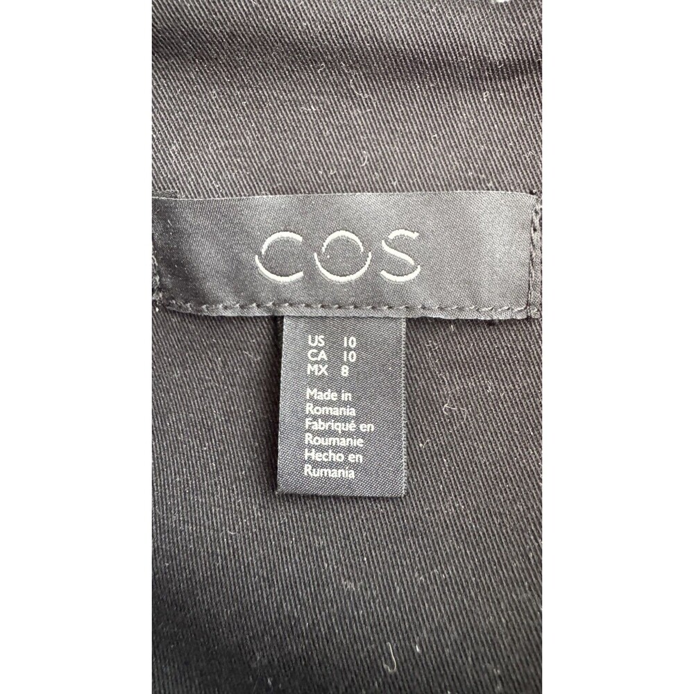 NWT COS Tan Belted Long Tailored Trench Coat Size 10 Classic Old Money Preppy - Picture 7 of 9
